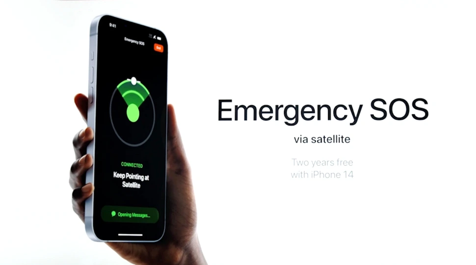 A iPhone screen showing Emergency SOS feature