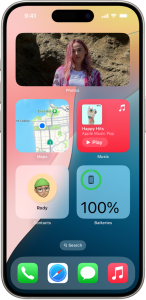 Adding widgets to the iPhone home screen