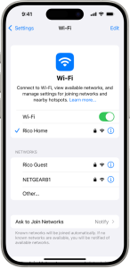 Connect to Wi-Fi