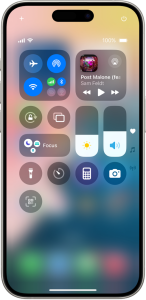 iPhone Control Center