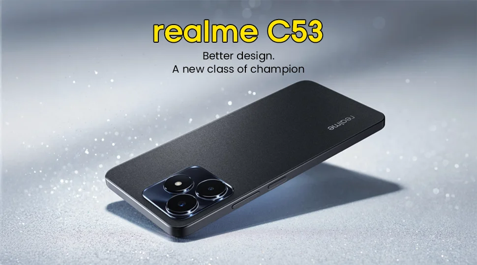 Black Color realme C53 smartphone
