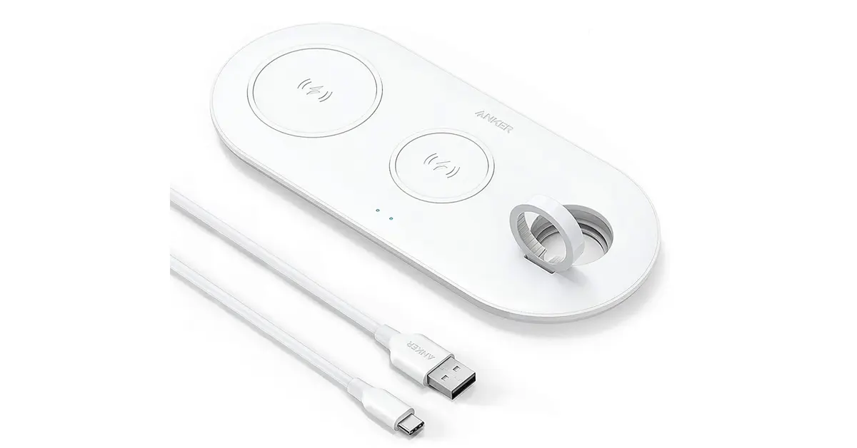 Anker PowerWave 3-in-1 Station with Watch Charging Cable Holder