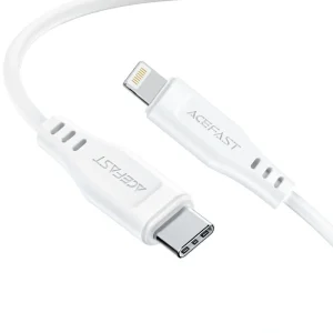 ACEFAST C3-01 USB-C to Lightning charging data cable White-