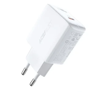 Acefast A1 PD 20w Single USB-C Fast Charger White