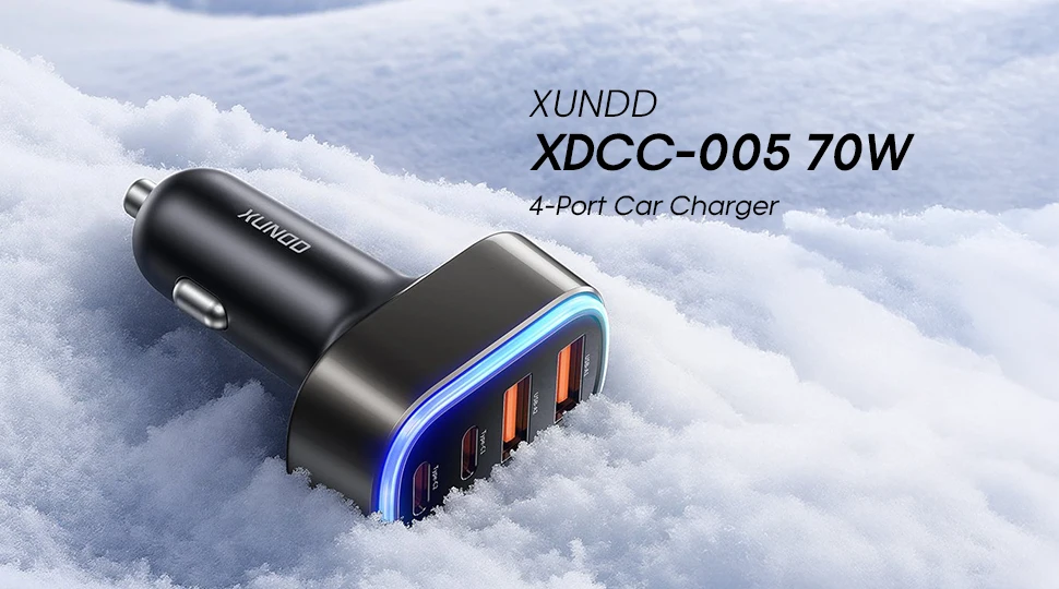 XUNDD XDCC-005 70W 4 Port Car Charger Price in Bangladesh