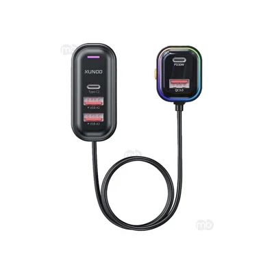 XUNDD XDCH-107 30W PD Fast Car Charger With Rear Seat Clip