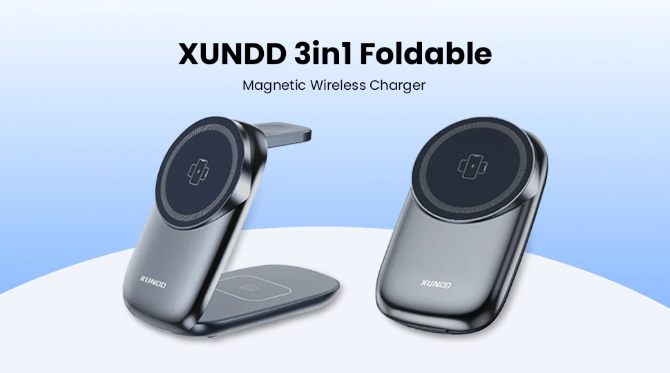 XUNDD (XDCH-114) 3in1 Foldable Magnetic Wireless Charger Price in Bangladesh