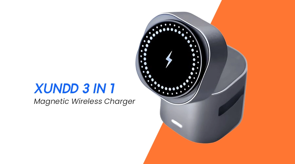 XUNDD (XDCH-120) 3-in-1 Magnetic Wireless Charger