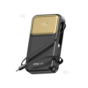 XUNDD XDPB-004 22.5W 10000mah Power Bank with Built-in Retractable Cable