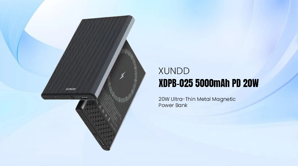 XUNDD XDPB-025 5000mAh PD 20W Ultra-Thin Metal Magnetic Power Bank Price in Bangladesh
