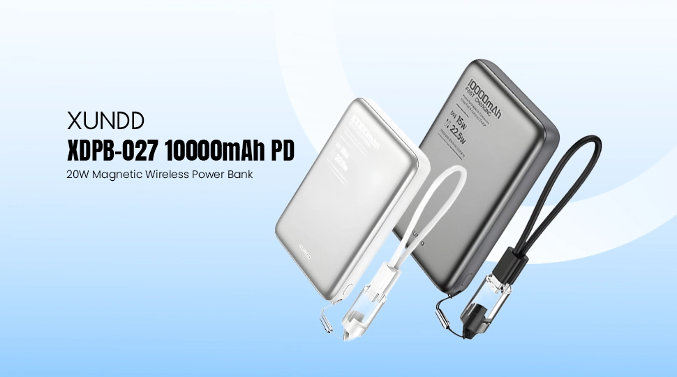 XUNDD XDPB-027 10000mAh PD 20W Magnetic Wireless Power Bank Price in Bangladesh