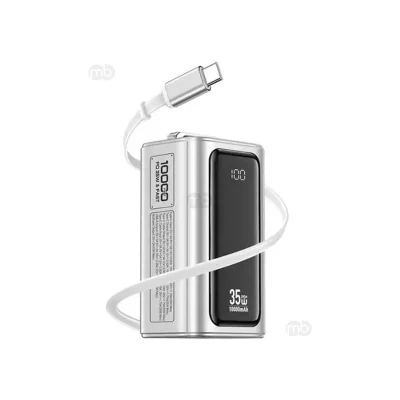 XUNDD XDPB-W007 35W Retractable Cable Power Bank - 10000mAh