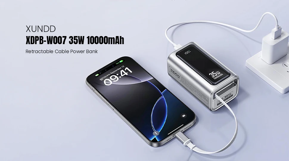 XUNDD XDPB-W007 35W Retractable Cable Power Bank Price in Bangladesh
