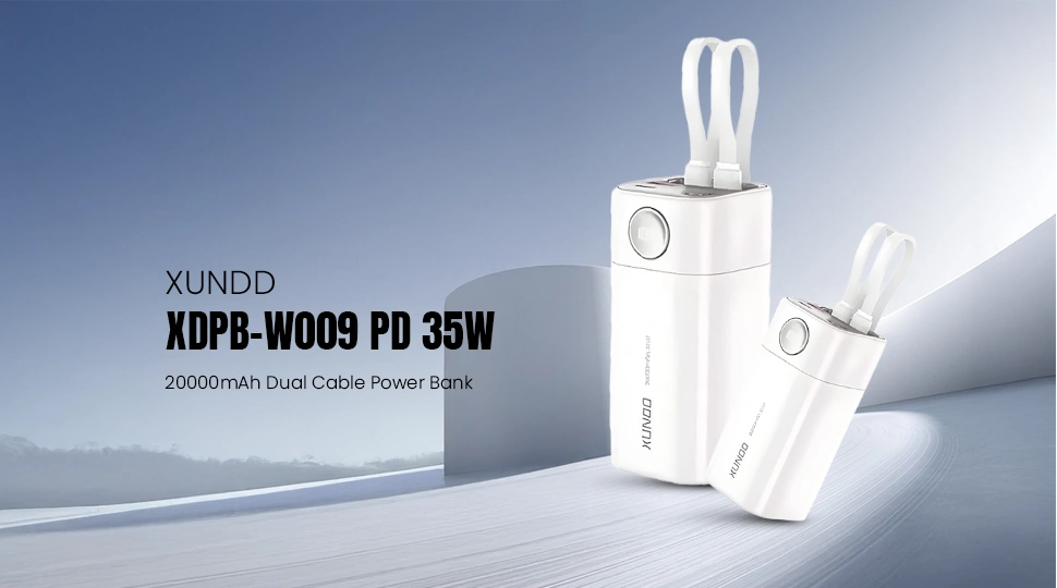 XUNDD XDPB-W009 PD 35W 20000mAh Dual Cable Power Bank Price in Bangladesh