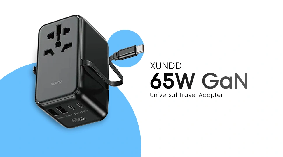Xundd (XDCH-090) 65W GaN Universal Travel Adapter Price in Bangladesh