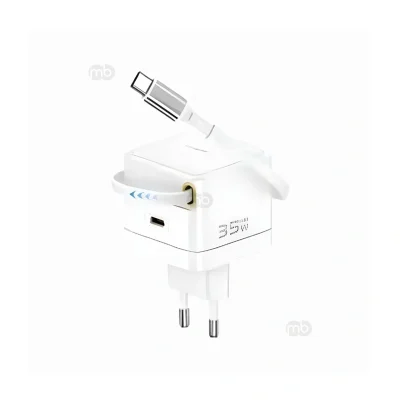 Xundd (XDCH-092) PD 35W GaN Charger with Retractable Cable