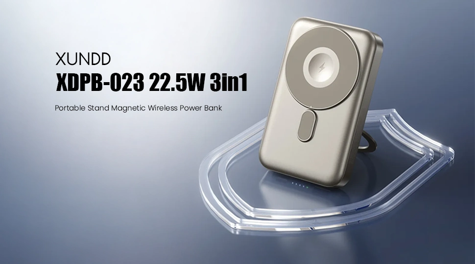 Xundd XDPB-023 22.5W 3in1 Portable Stand Magnetic Wireless Power Bank Price in Bangladesh
