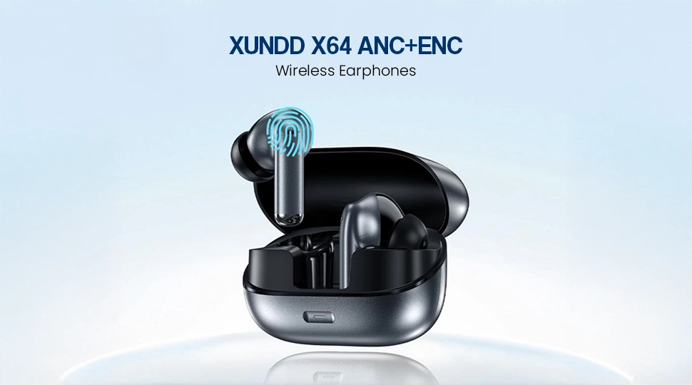 XUNDD X64 ANC+ENC Wireless Earphones 