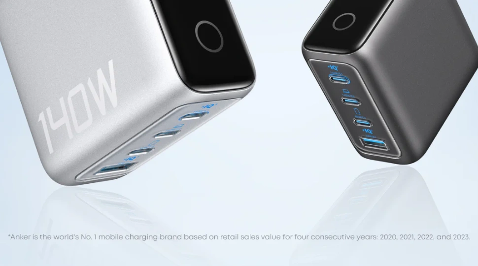 Anker Charger (140W, 4-Port, PD 3.1) with USB-C Cable Price in Bangladesh