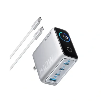 Anker Charger (140W, 4-Port, PD 3.1) with USB-C Cable