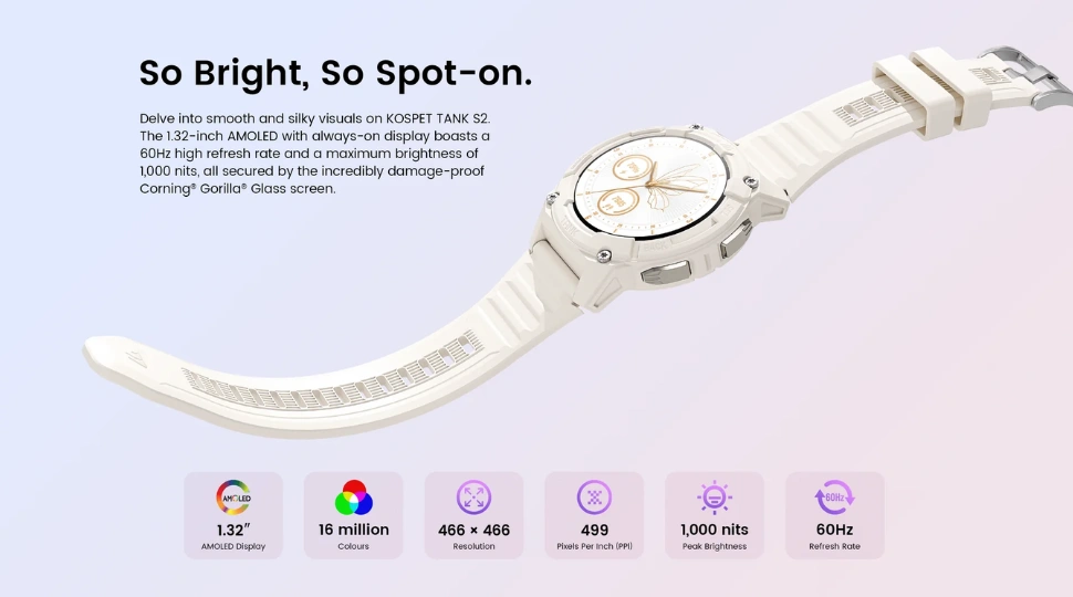KOSPET TANK S2 Smartwatch Price in Bangladesh