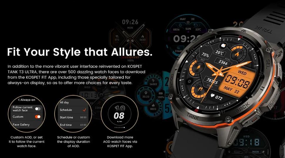 KOSPET TANK T3 Ultra Smart Watch Price in Bangladesh