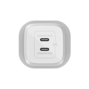 Belkin Dual USB-C GaN Wall Charger with PPS 65W (1)