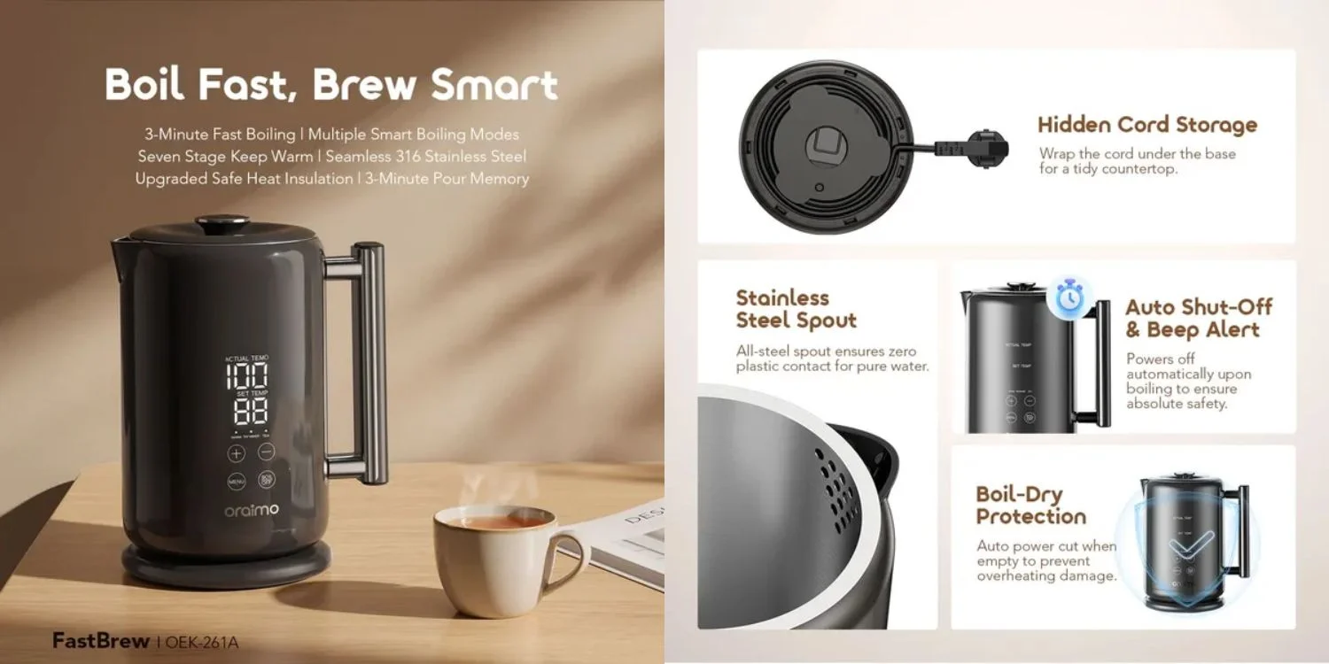 Oraimo OEK-261A Electric Kettle Price in BD
