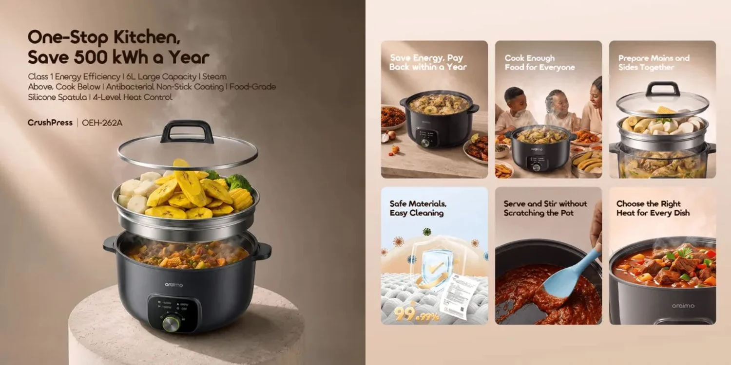 oraimo MultiPot S1 Lite 6L Electric Cooker Price in BD