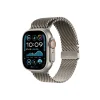 Apple Watch Ultra 2 with Titanium Milanese Loop 2024 Natural Titanium
