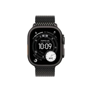Apple Watch Ultra 3 Titanium Milanese Loop Black